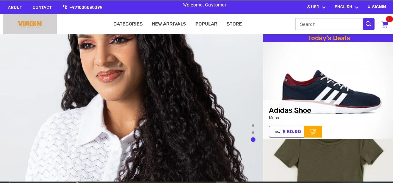 Virgin Fashion E-commerce